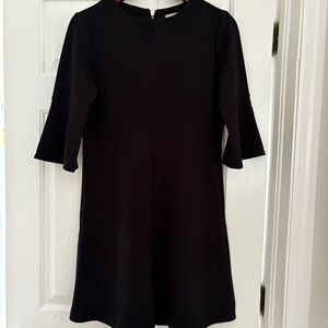 Elegant Black Bell Sleeve Dress